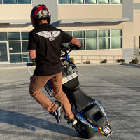 T-Shirt - BMX - White on Black