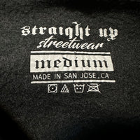 Hoodie - Slap - White on Black