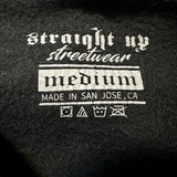 Hoodie - Slap - White on Black